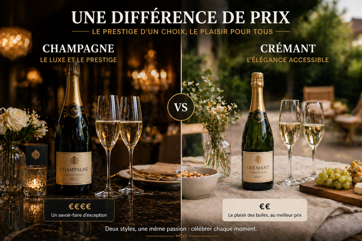 champagne luxe prix eleve cremant alternative abordable