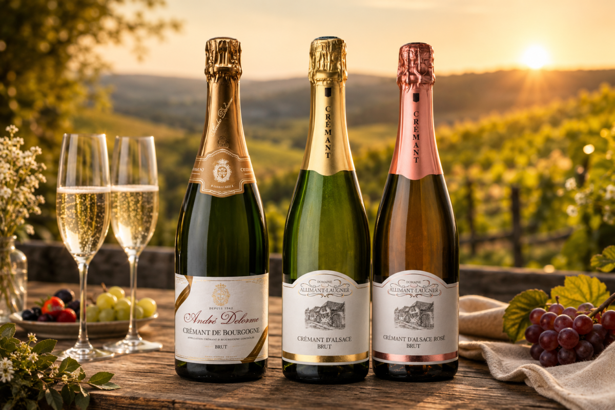 Dégustation de Crémant au coucher du soleil