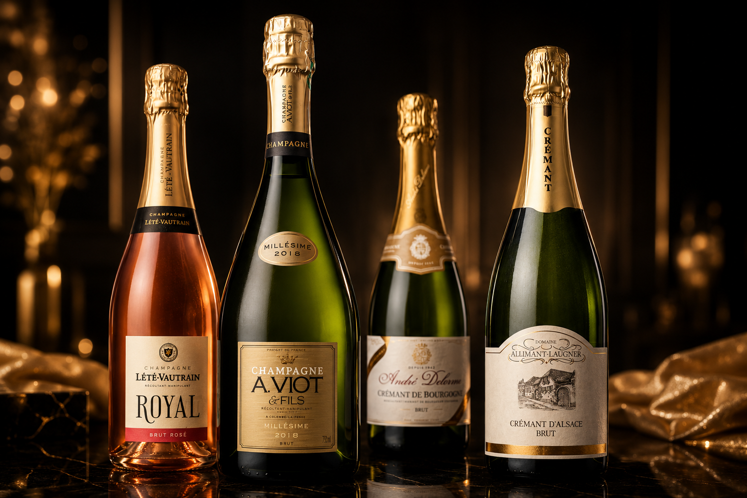 Élégance et luxe des champagnes
