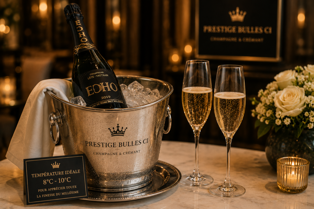 Service de champagne élégant et raffiné